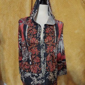 Style and Company Paisley designed hooded jacket